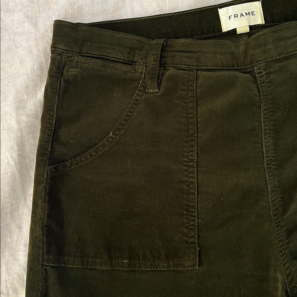 Frame Green Corduroy Le Flare Pants size 30 **altered** - Picture 11 of 12